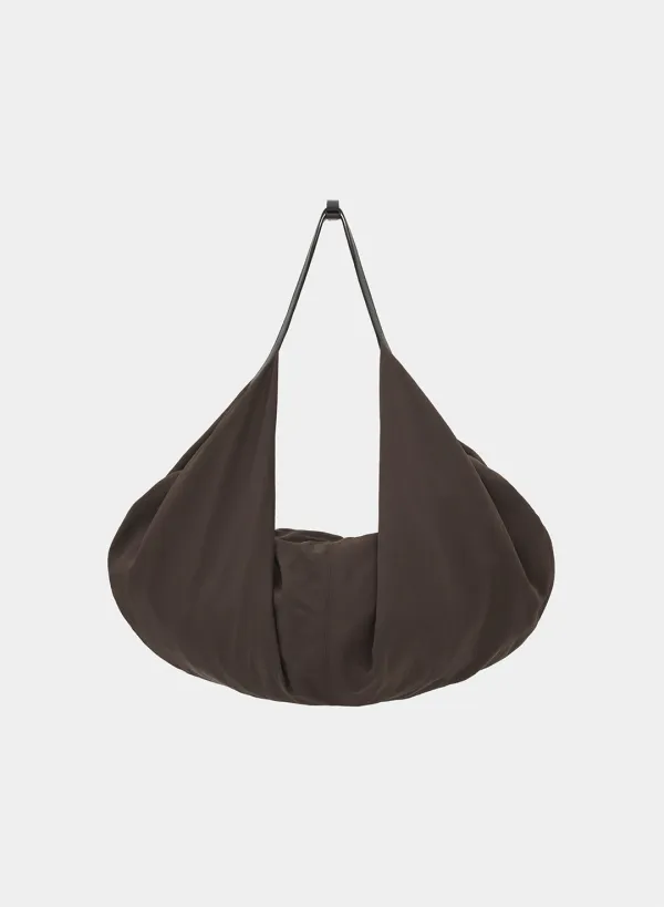 Kolt draped nylon bag  - Brown