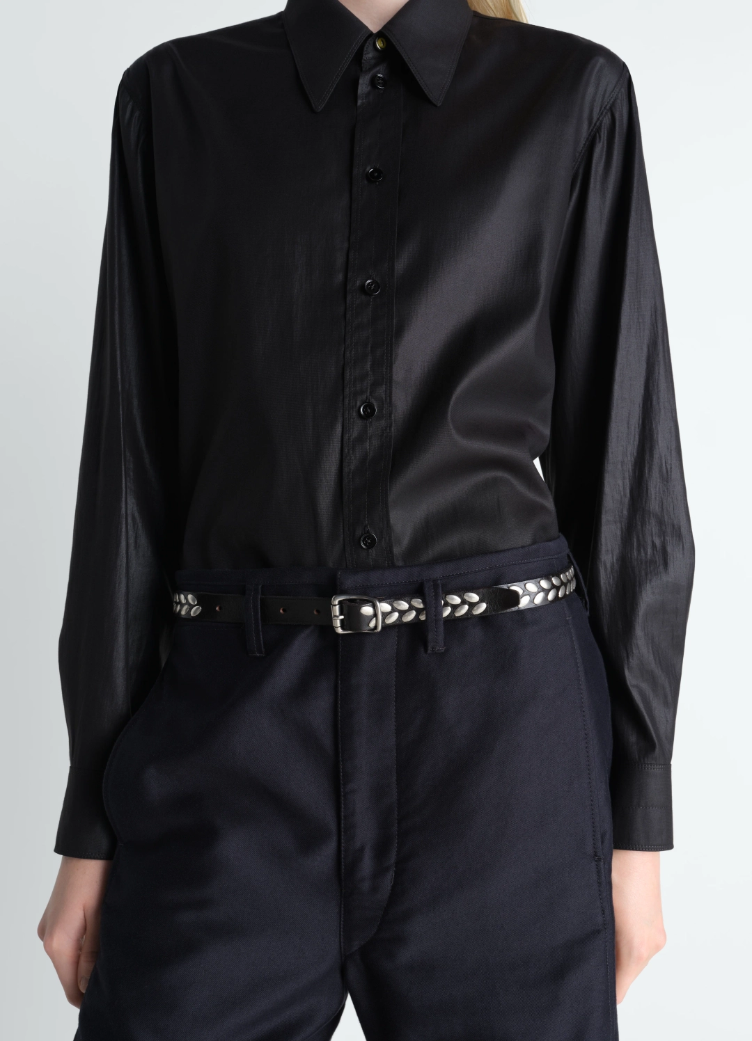 르메르 ALMOND STUD BELT 20 MM IN LEATHER 상품 이미지 2