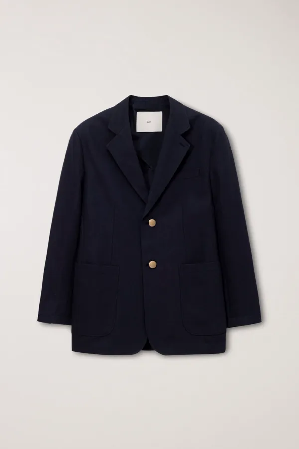 UNISEX CLASSIC LINEN JACKET NAVY_UDJA6B121N2