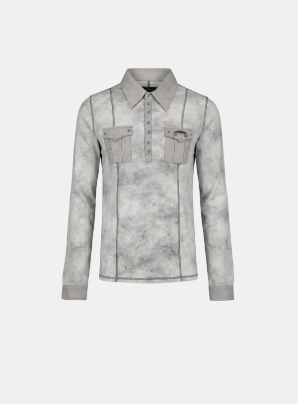 [w-tee26-004] Viper Cotton Rib Polo Shirt - White
