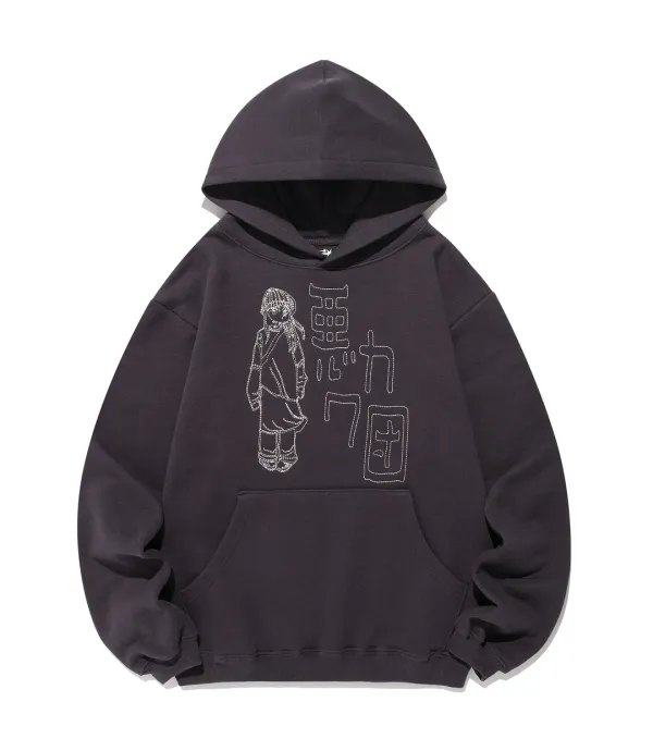 warukawadan hoodie[dark purple]