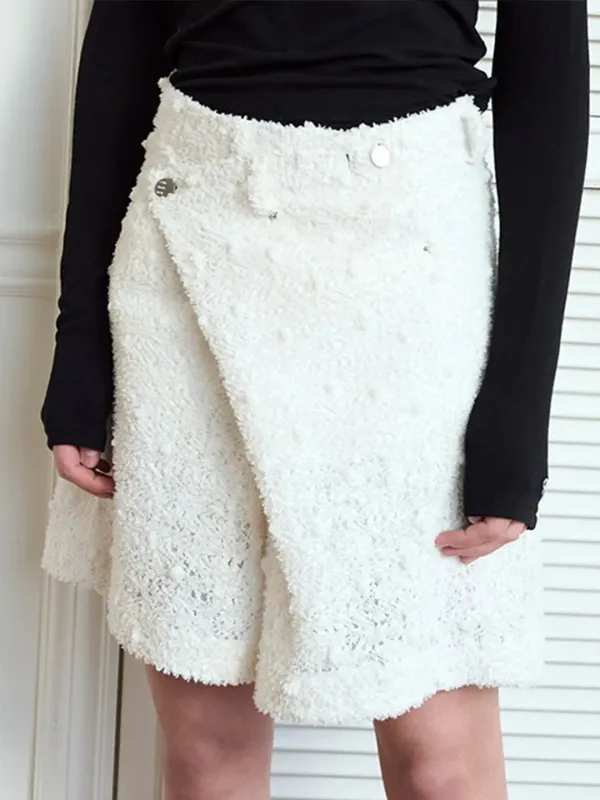 Lace bermuda half pants