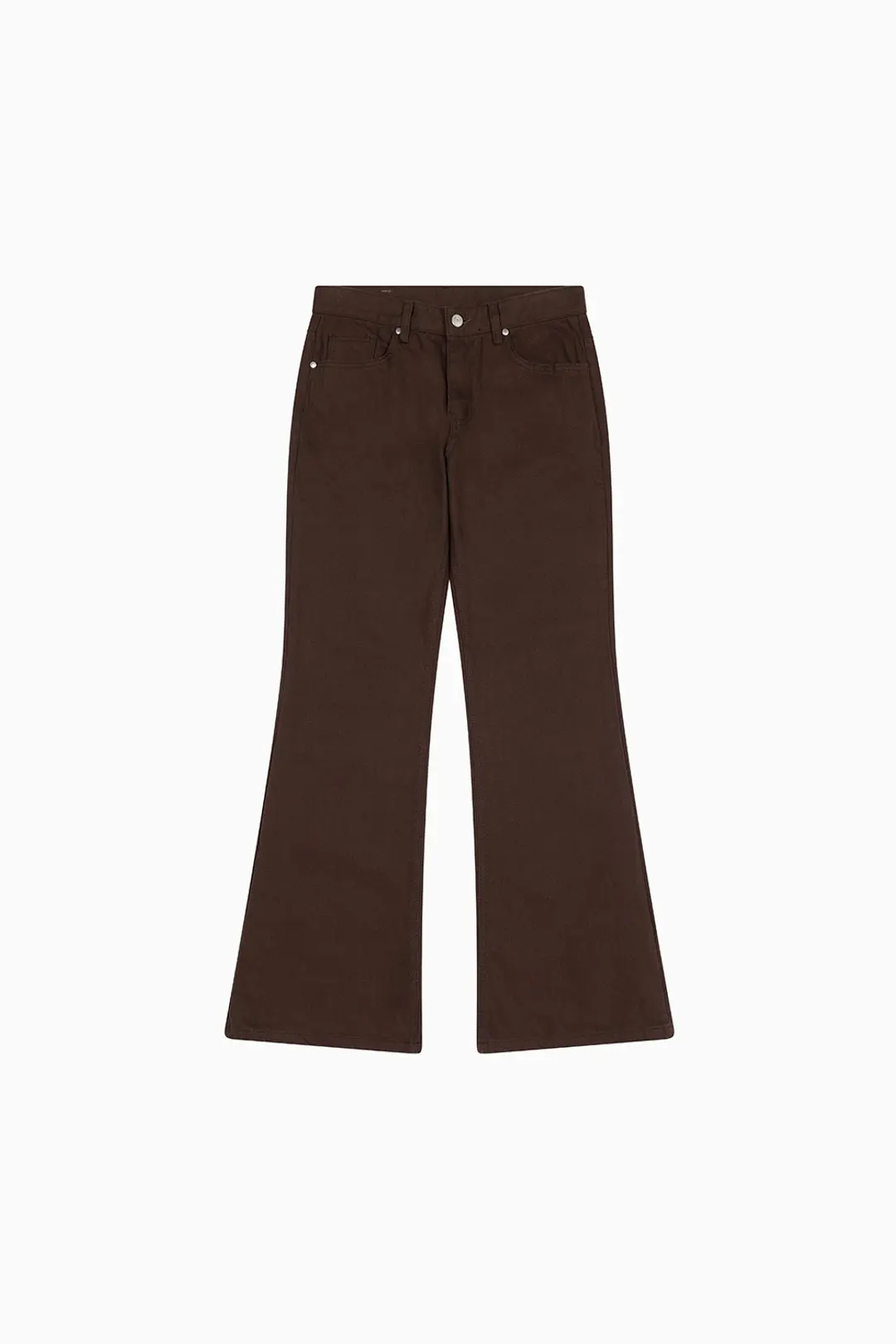 오헤시오 BOOTS CUT COTTON PANTS, BROWN 상품 이미지 3