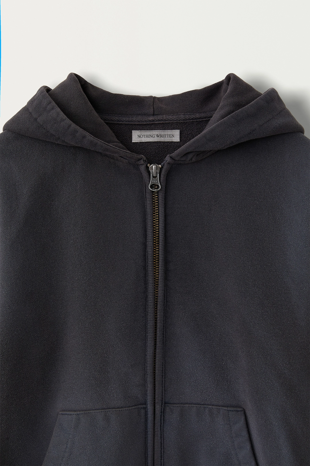 낫띵리튼 Vintage zip-up hoodie (Dust charcoal) 상품 이미지 2