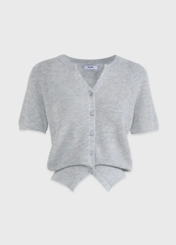  [44-120]  Lenorae V-Slit Short-sleeve Cardigan  레노레 브이-슬릿 쇼츠 슬리브 가디건 (여름-데일리룩-데이트룩-출근룩-하객룩-베이직-기본템-여름하객룩-여름가디건-반팔가디건-브이넥-니트-기본가디건-여리핏-자체제작) 