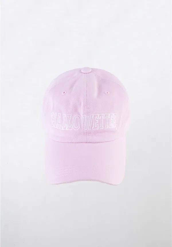 Vintage washing cotton ball cap (pink)