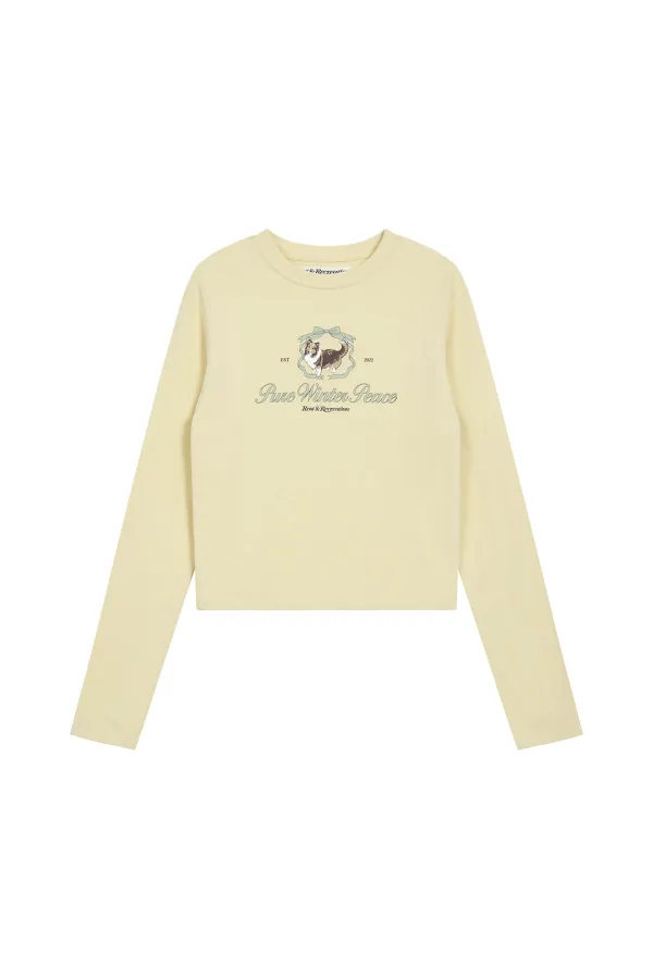 RiRi LOGO LONG SLEEVE - LIGHT YELLOW