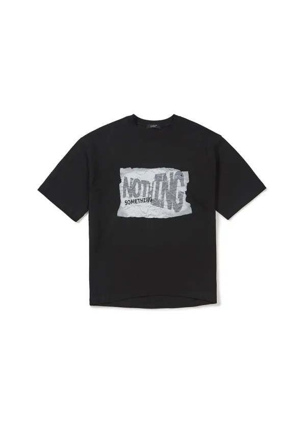 OPENED OVERSIZED T-SHIRT (BLACK)