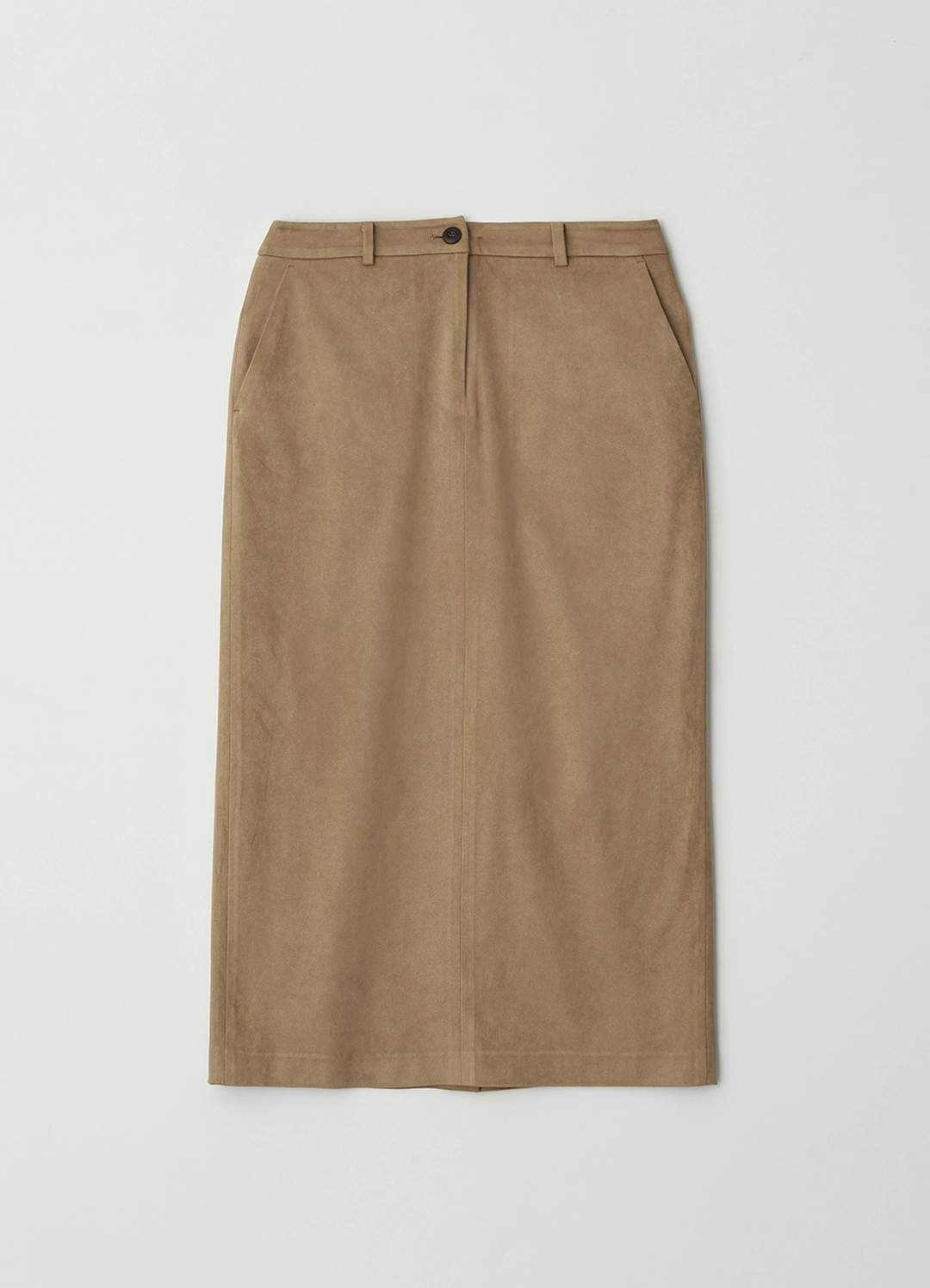스텝어라운드 [1차] Suede H-line skirt_BEIGE 상품 이미지 3