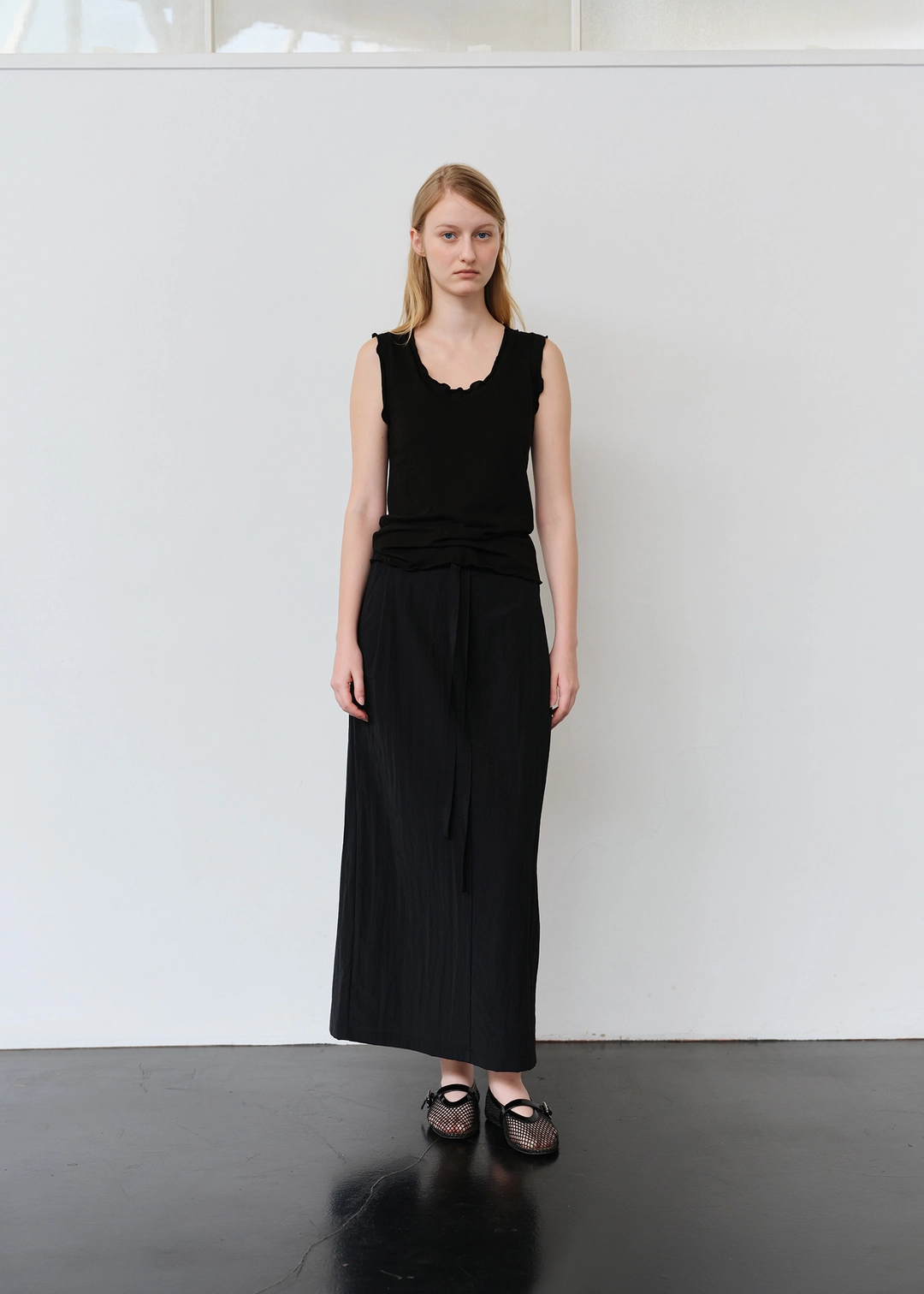 더라이 Easy Banding Long Skirt(Black) 상품 이미지 1