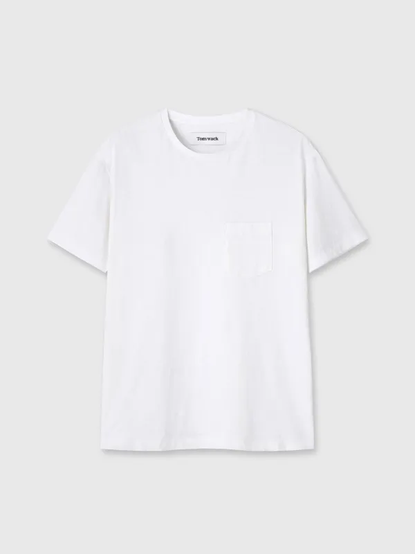 SOFT SLUB JERSEY POCKET T-SHIRT_ OFF WHITE