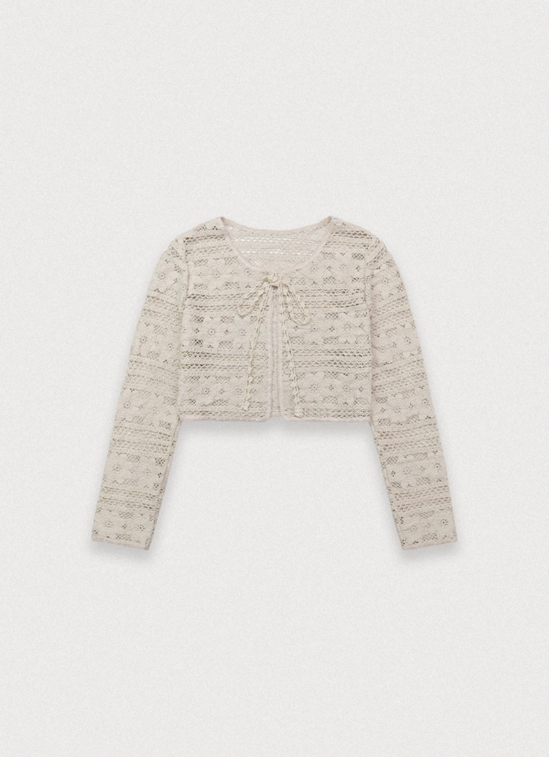 Sober punching cardigan