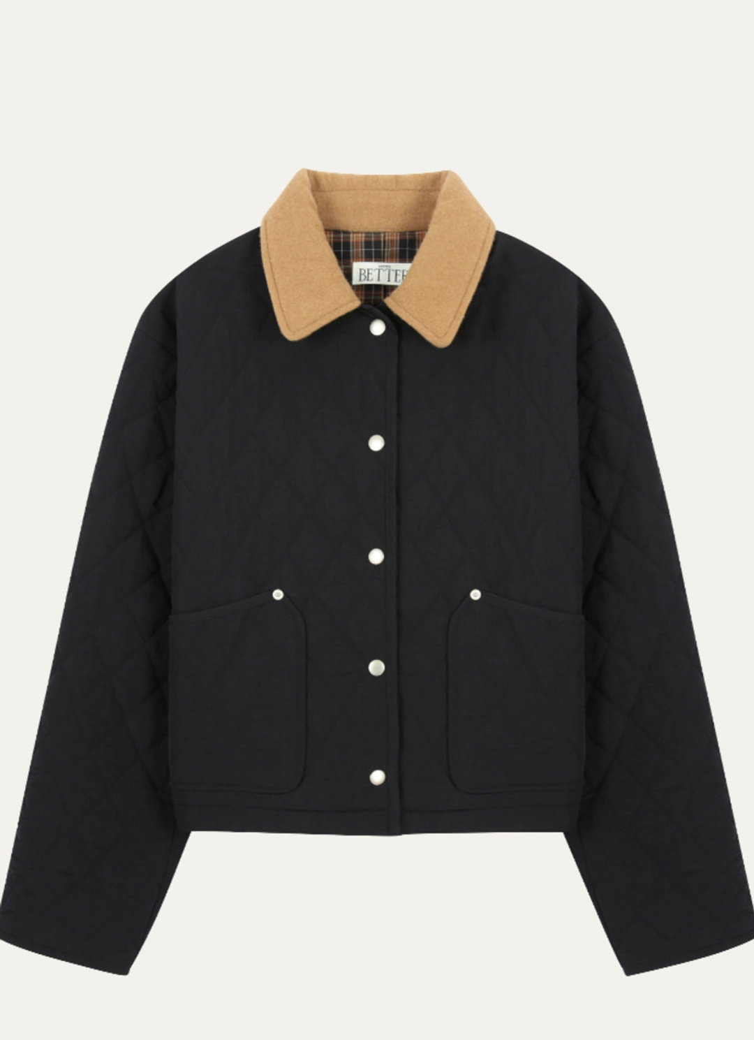노운베러 Coloring diamond quilted jumper [KNFW04JP01]_[2color] 상품 이미지 3