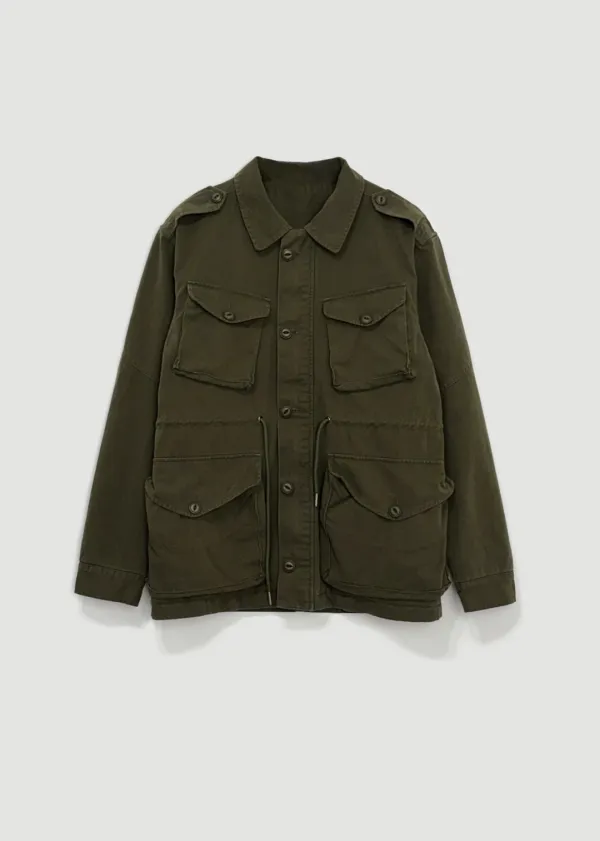 Washed field jacket (Khaki)