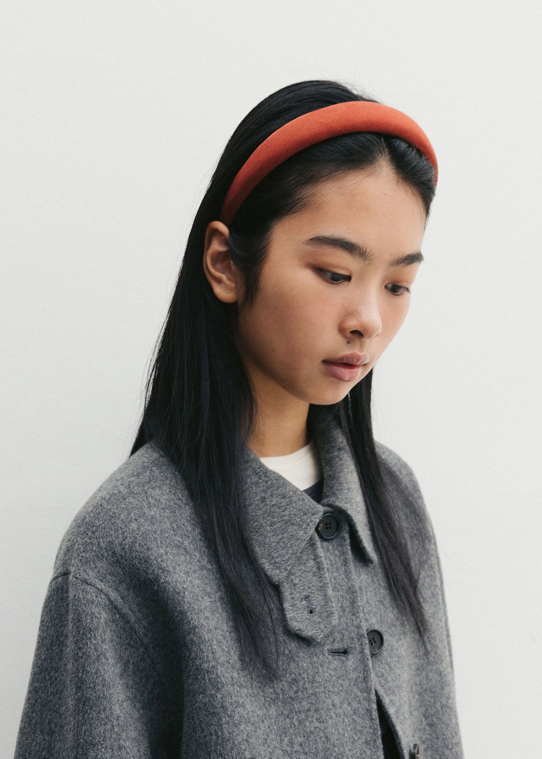 더라이 Suede Hair Band(Red Orange) 상품 이미지 2