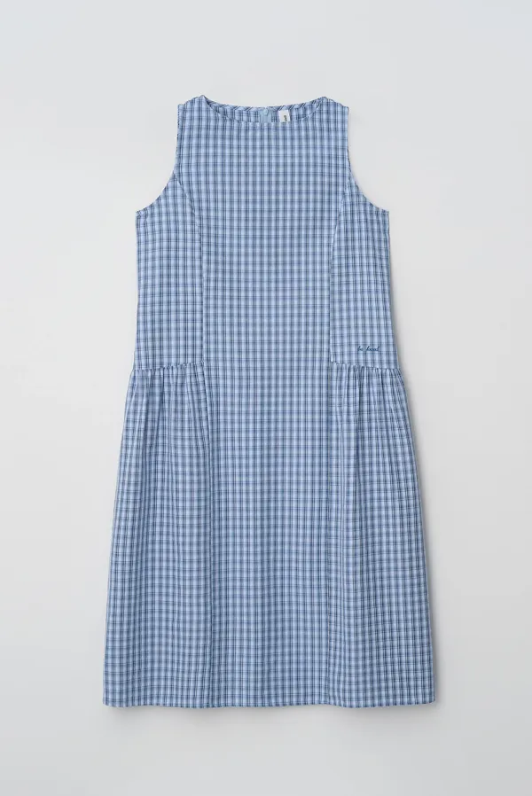 renee check dress - sky