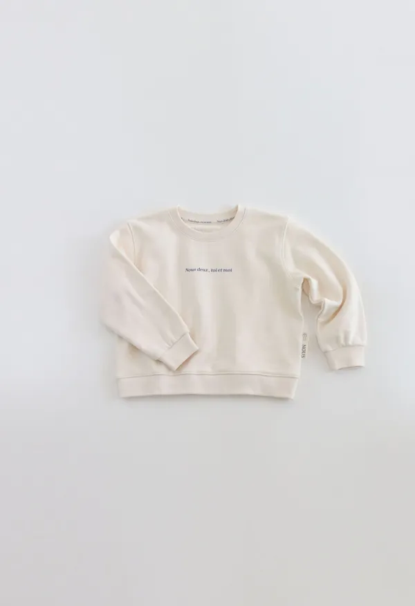 VOUS SWEATSHIRT (JUNIOR- CREAM)