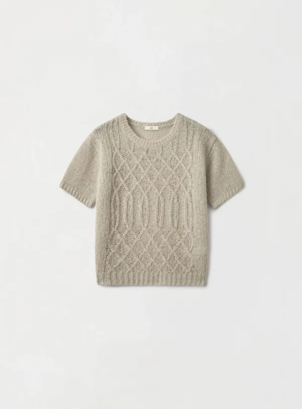 [2ND] ALMA HALF SLEEVE KNIT - SAND
