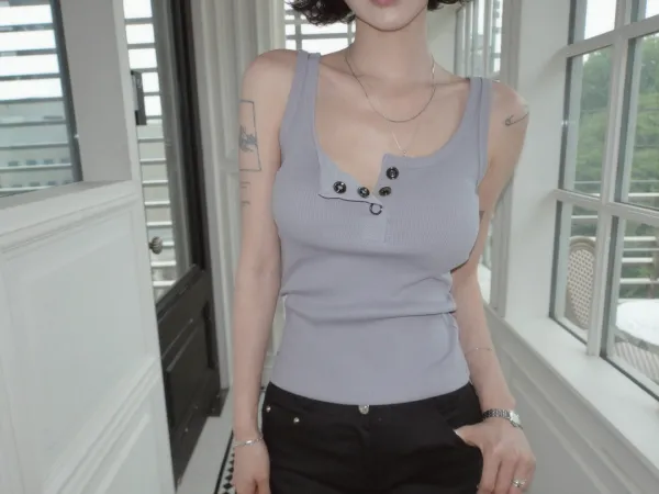 Retro Big Snap Sleeveless