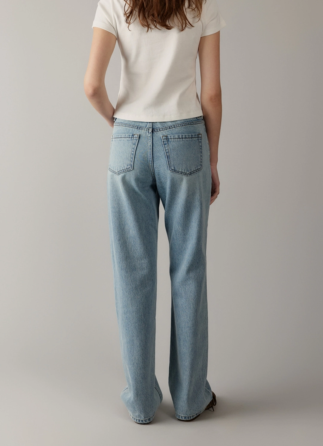 블랭크공삼 relaxed straight jeans (light blue) 상품 이미지 3