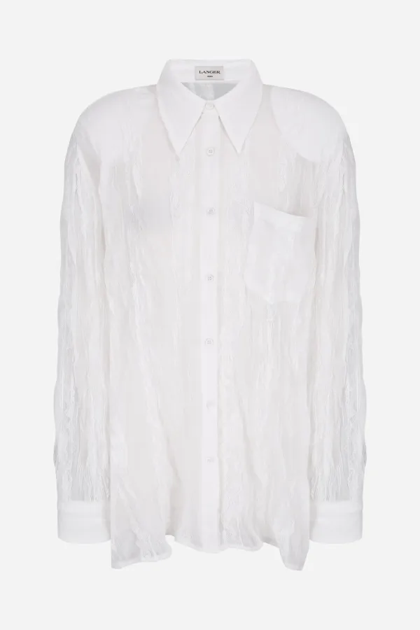 glory crinkle padded blouse