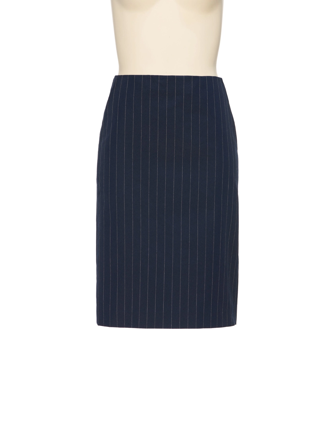 푸쉬버튼 SS26 NAVY STRIPE PENCIL SKIRT 상품 이미지 1