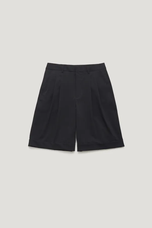 [JAPAN FABRIC] COOL TOUCH BURMUDA PANTS_BLACK / ₩148,000