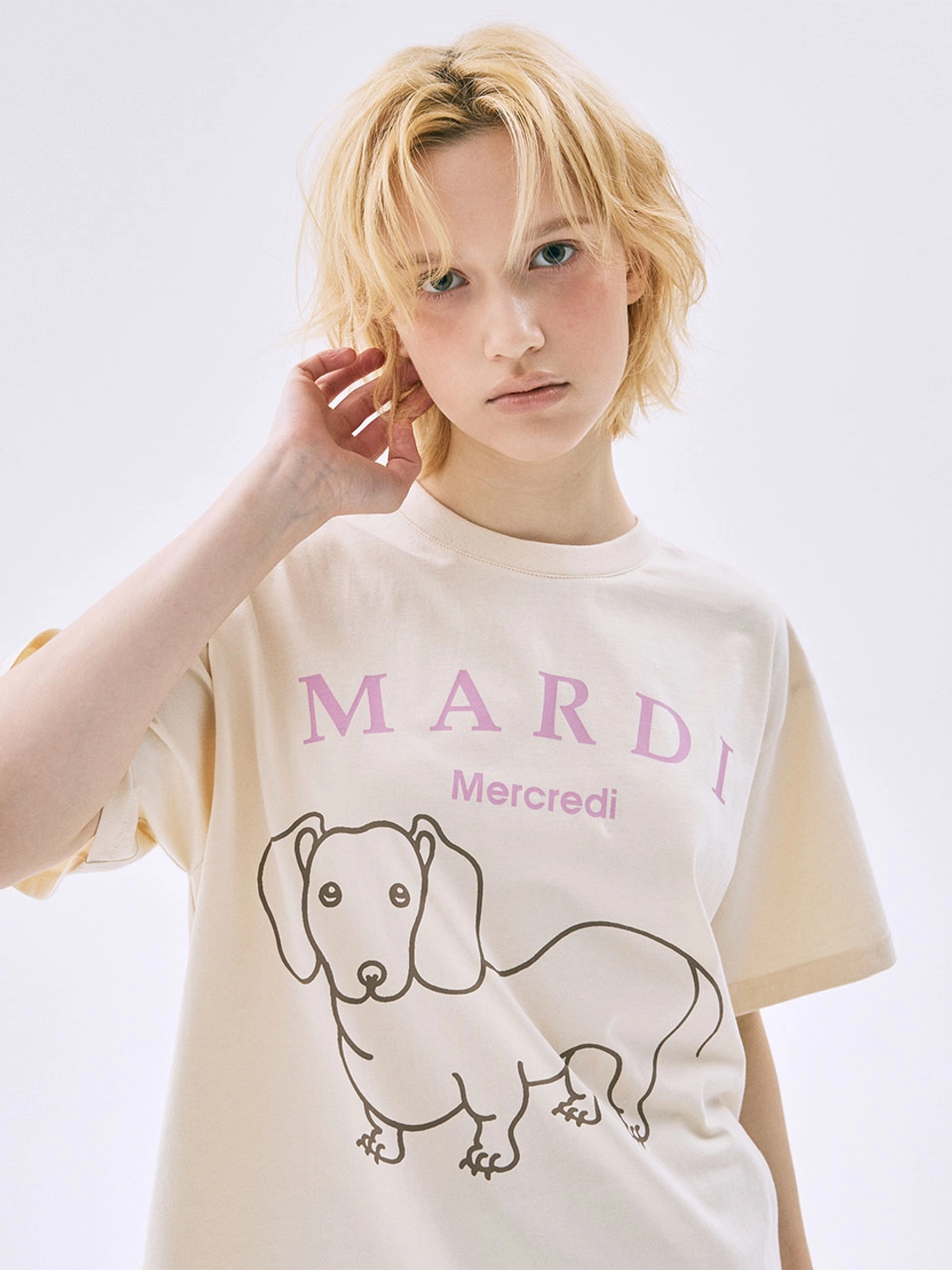 마르디 메크르디 TSHIRT DDANJI CH.06_BUTTER PINKLAVENDER 상품 이미지 2