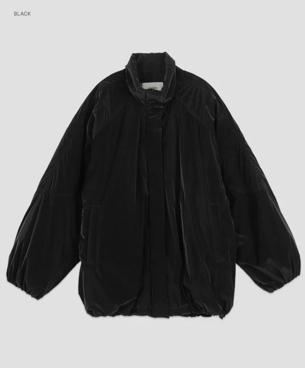 (JP-614)REFLECT GLOSSY PADDED VOLUME JUMPER