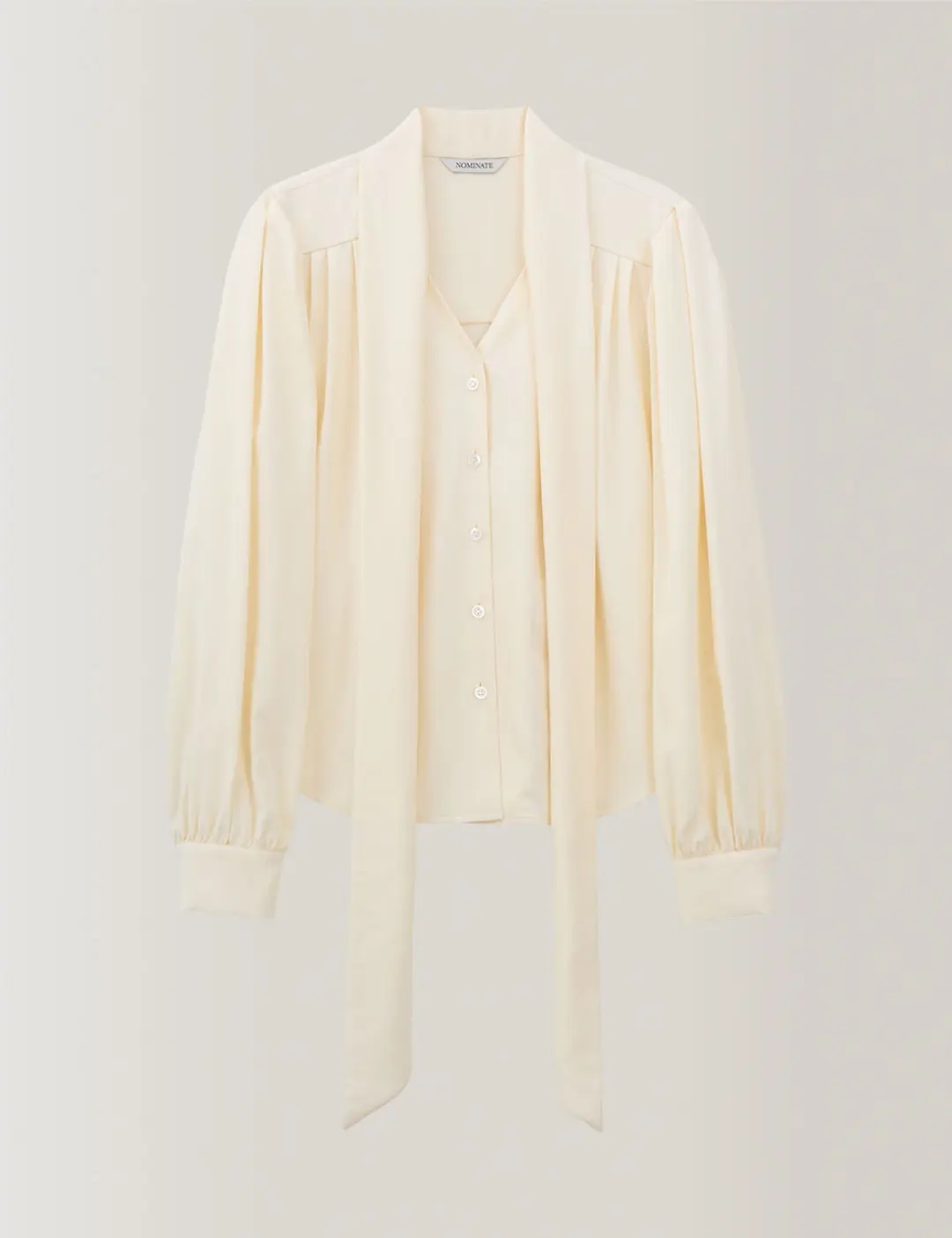 노미나떼 Dolce Tie Blouse (Cream) 상품 이미지 3