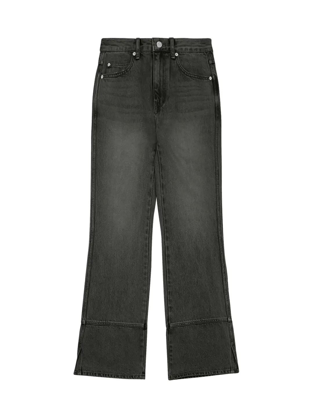 마가린핑거스 SEMI BOOT-CUT DENIM PANTS (BLACK) 상품 이미지 1