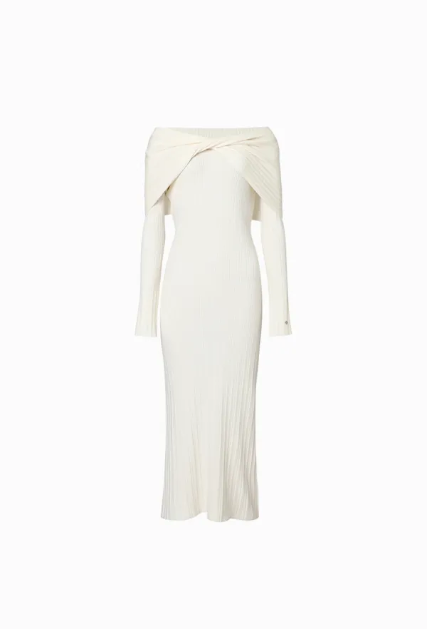 Adelin Knit Dress (Ivory)