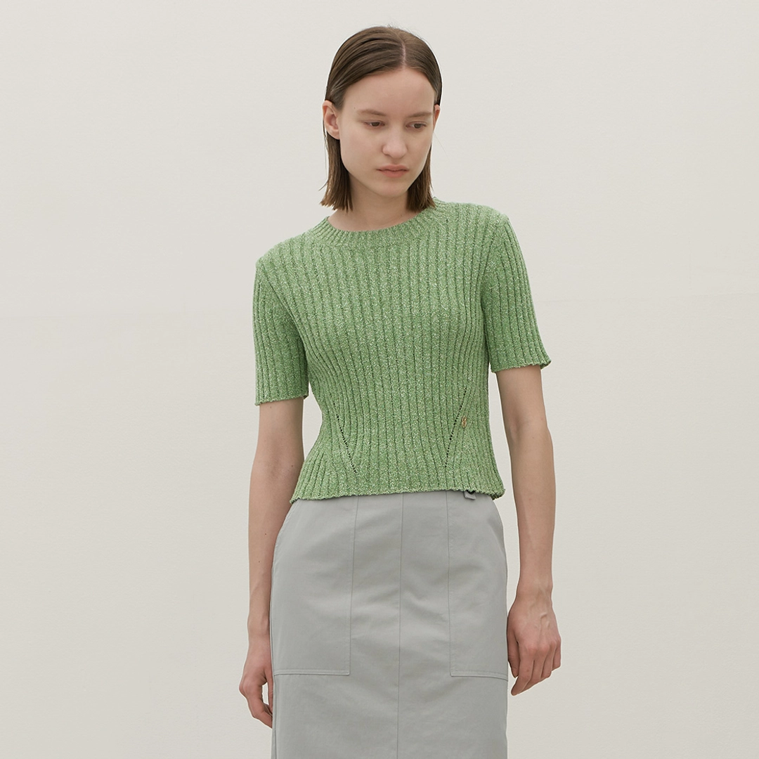 아뜰리에 나인 (T-6863)MULAN MIX COLOR SLIM KNIT 상품 이미지 1