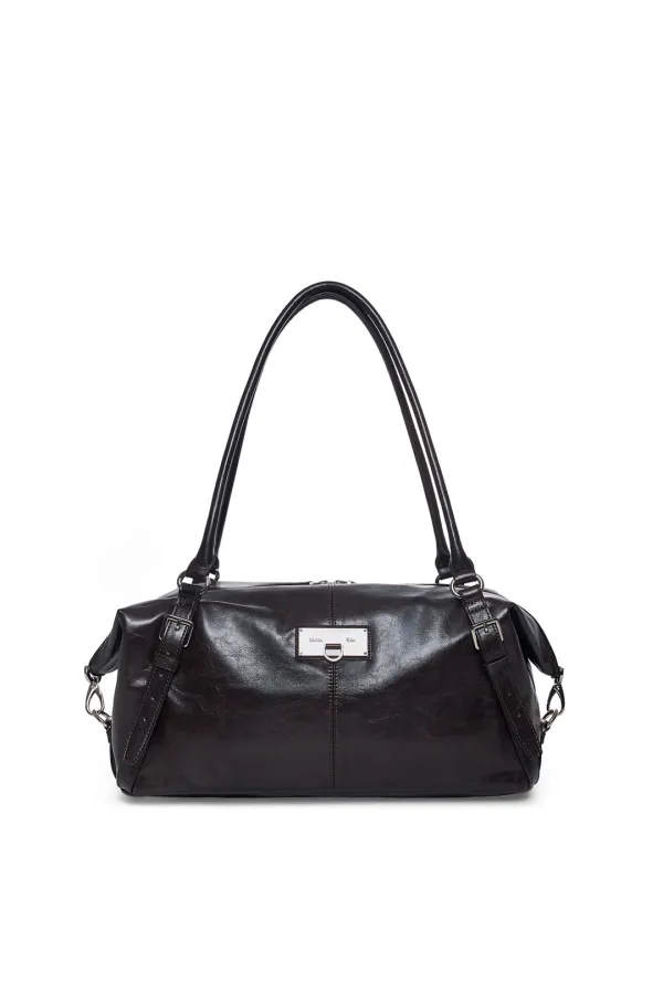 MATIN SOFT FORM BOWLING BAG IN DARK BROWN