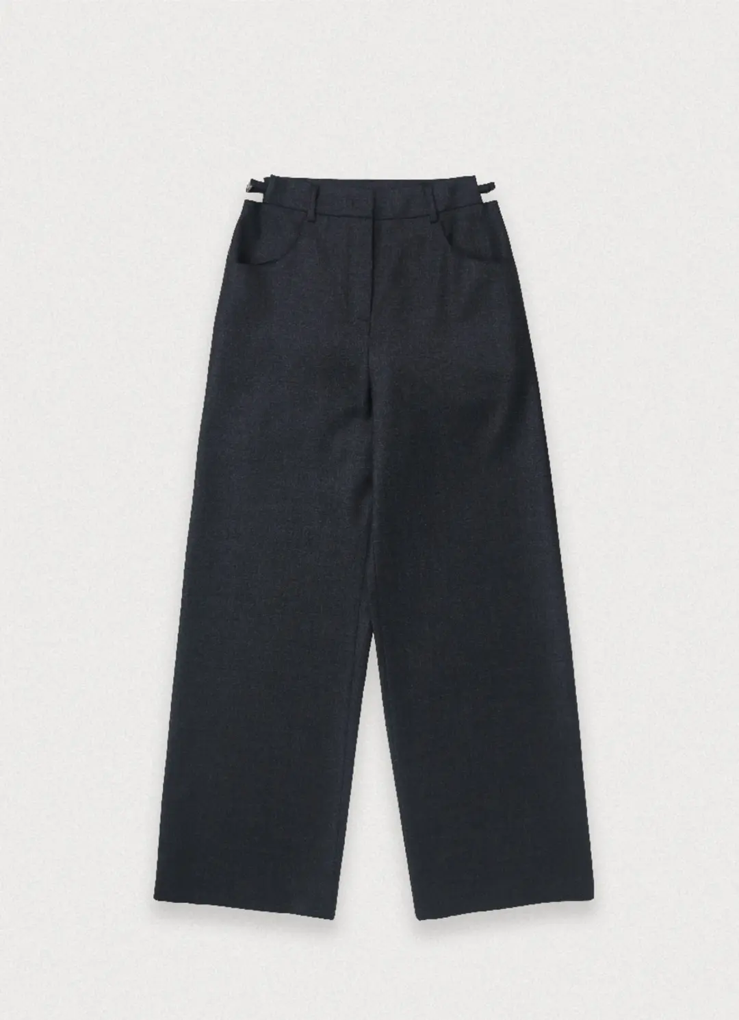포에토 BAS CUT WOOL SLACKS - CHARCAOL 상품 이미지 1