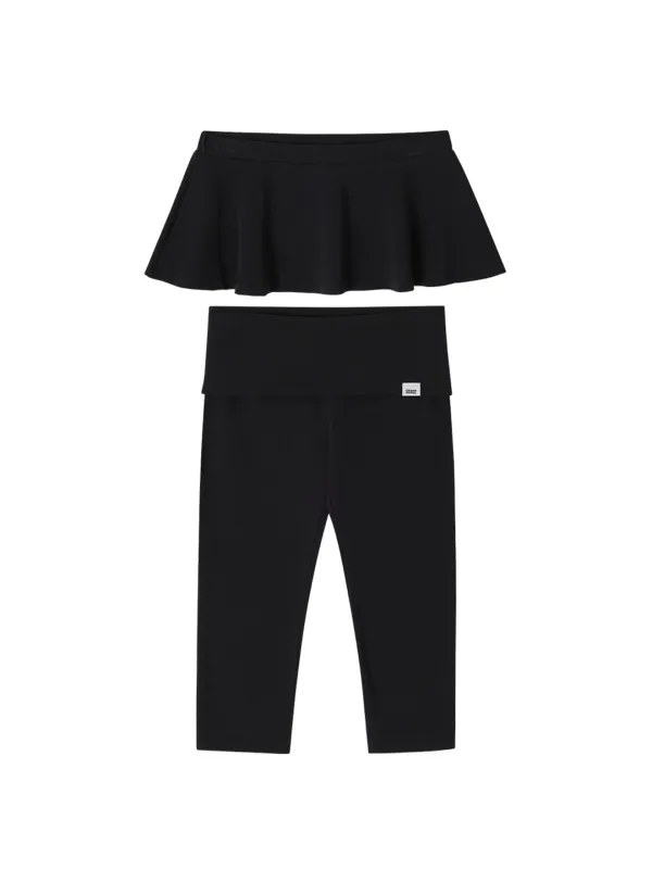 MICRO SKIRT & LEGGINGS SET_BLACK