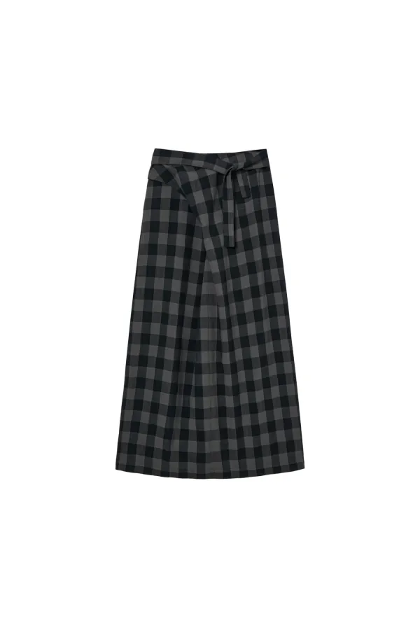 CHECK WRAP SKIRT [CHECK]