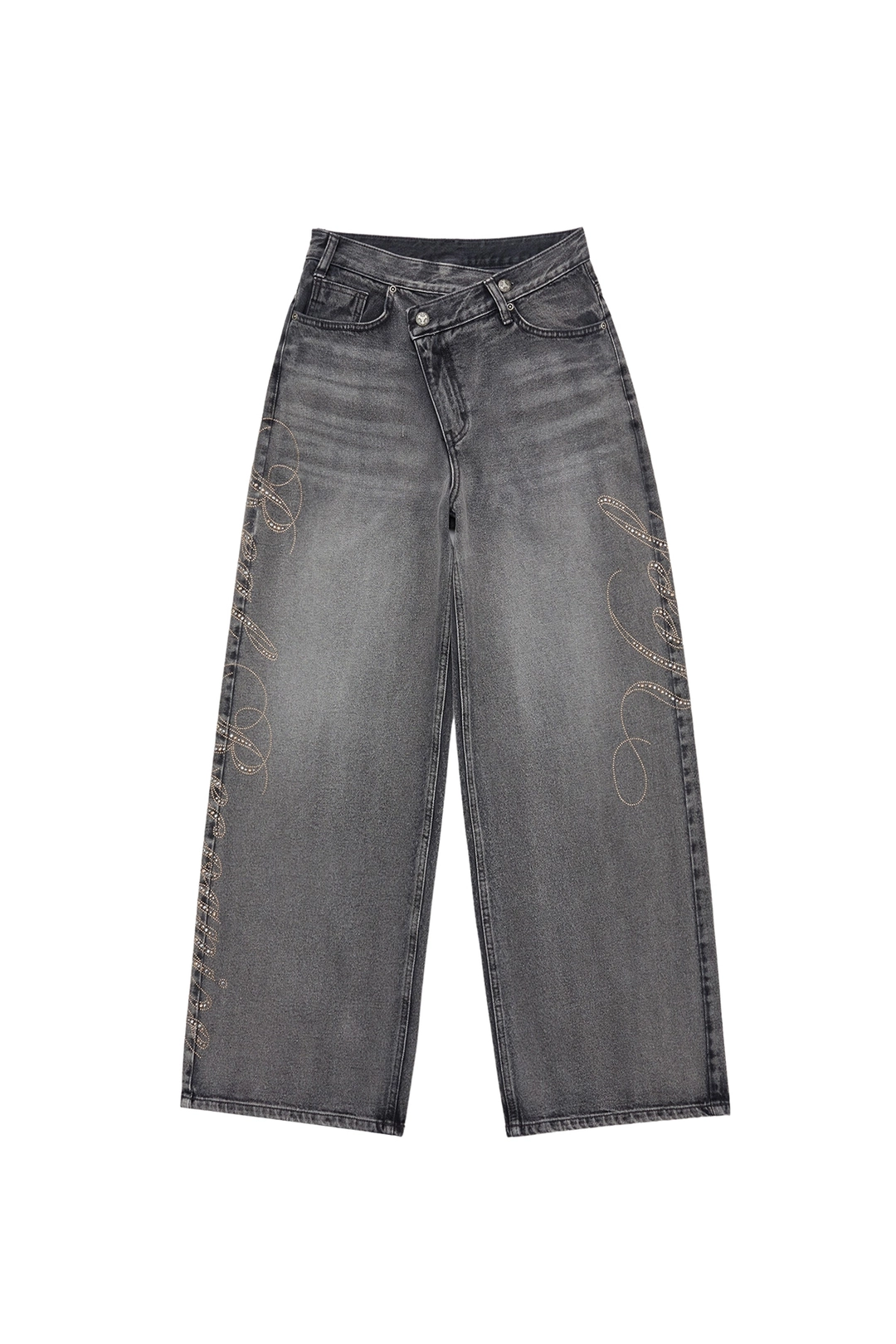 와이이이엘 YEEL SIDE CUBIC DENIM PANTS GREY 상품 이미지 2