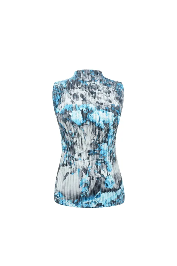 AIRY BLOCK SLEEVELESS  (LIGHT BLUE)