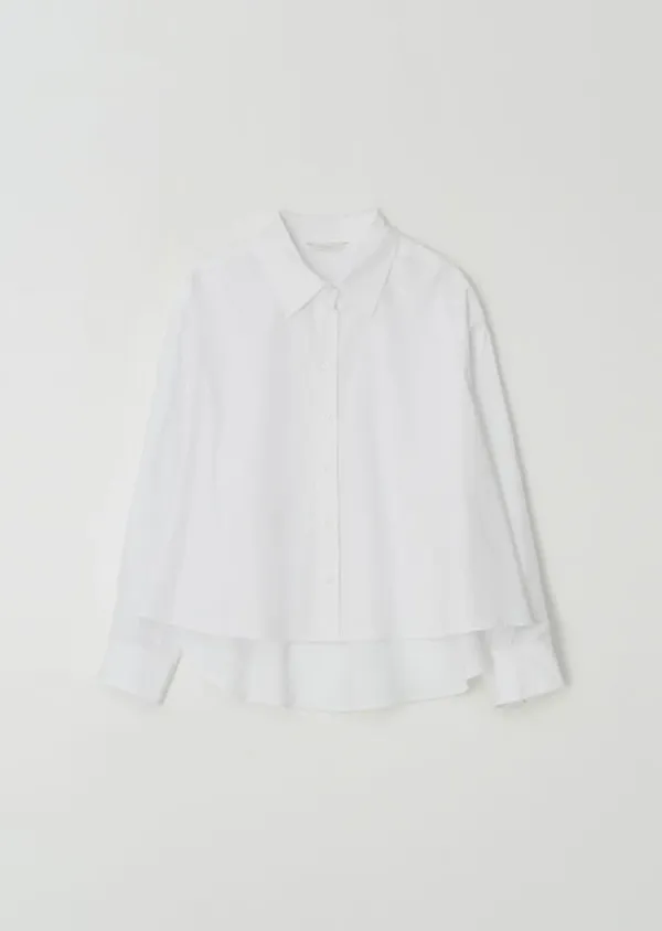 [10%] basic cotton shirt-white