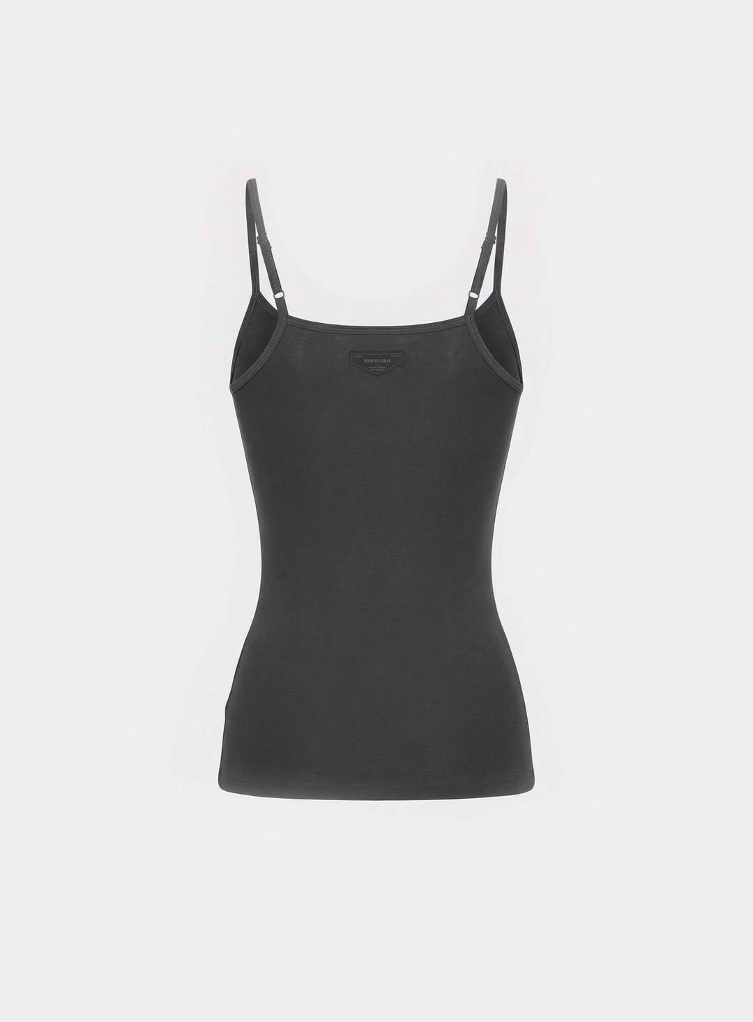 배드블러드 [w-tnk26-007] BS Cotton Jersey String Tank - Charcoal 상품 이미지 2