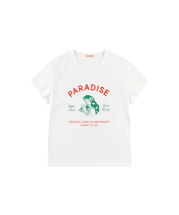 A3616 Paradise 티셔츠_White