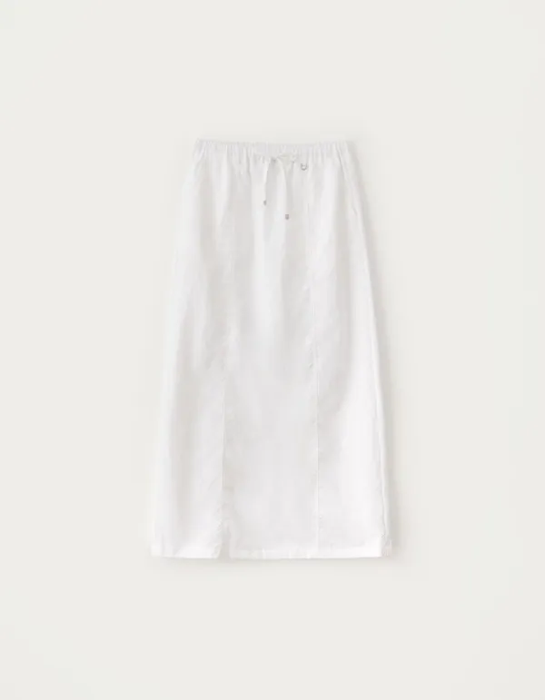 6.12 출고 Mud Nylon Long Skirt - Ivory