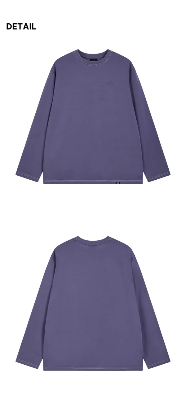 MONO LOGO PRINT LS T-SHIRT-PURPLE
