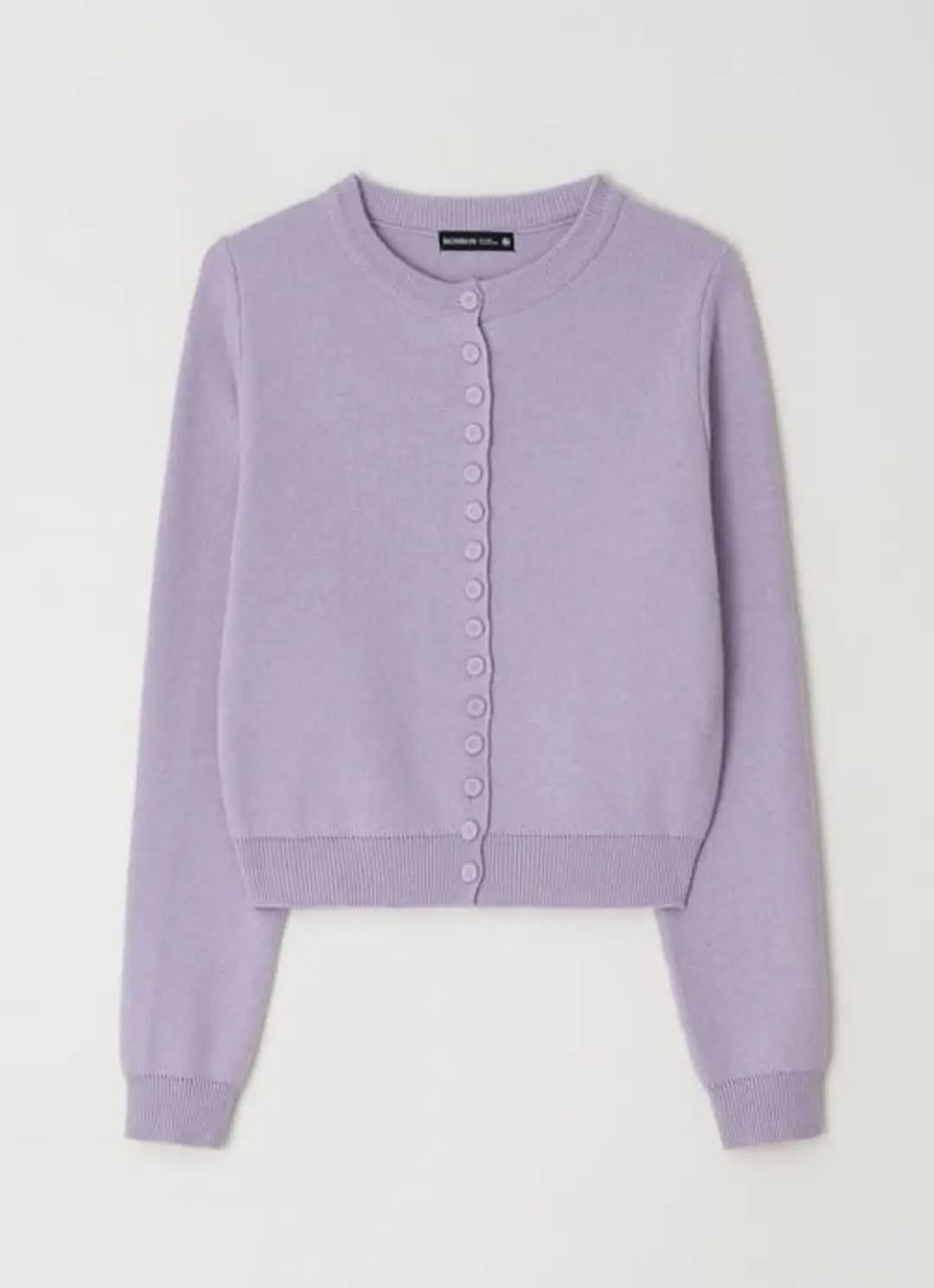 론론 BUTTON UP KNIT CARDIGAN SOFT PURPLE 상품 이미지 3