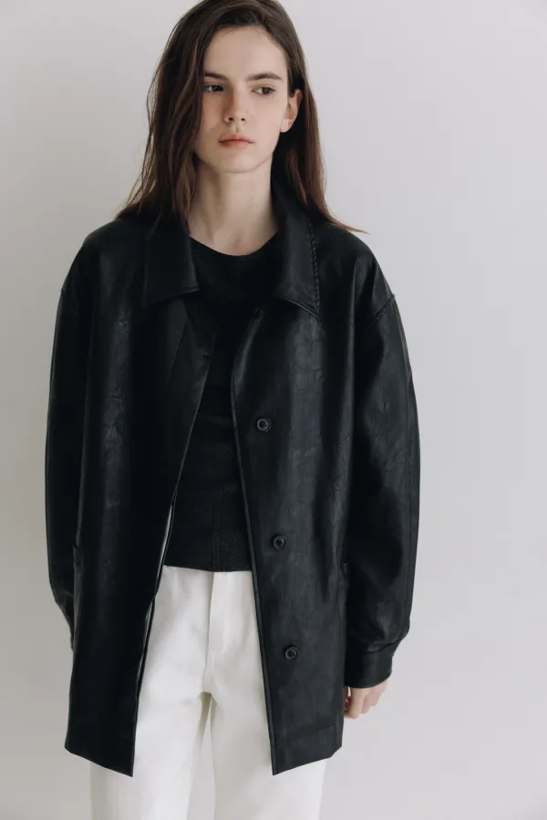 Robbie Leather Jacket_Black