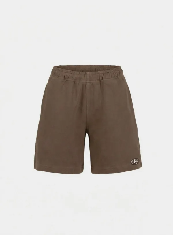 [w-srt26-006] BS Soft Terry 7-Inch Shorts - Brown