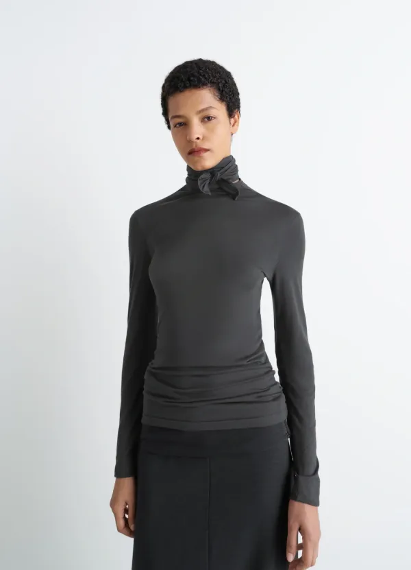 FOULARD TOP WITH PATCHS