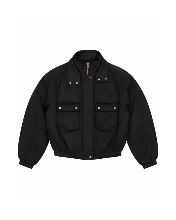 flétta Pocket Bomber Jacket_Black