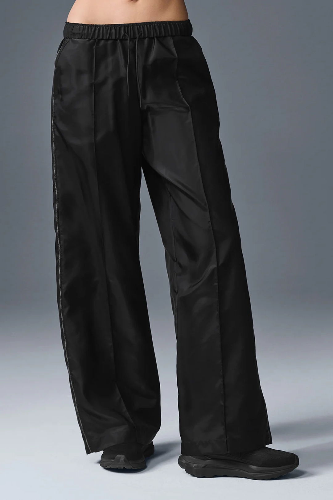 알로요가 Afterglow Wide Leg Track Pant - Black 상품 이미지 1